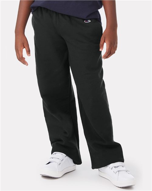 Youth Powerblend® Open-Bottom Sweatpants with Pockets