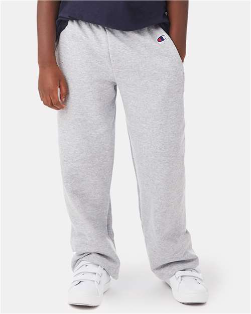 Youth Powerblend® Open-Bottom Sweatpants with Pockets