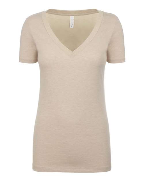 Women’s CVC Deep V-Neck T-Shirt