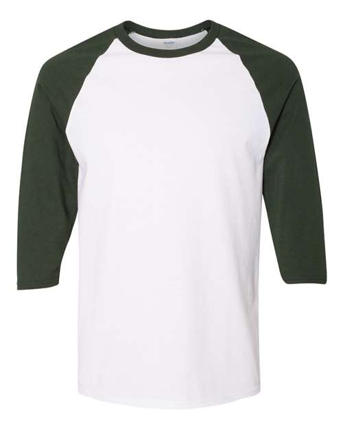 Unisex Heavy Cotton™ Raglan Three-Quarter Sleeve T-Shirt