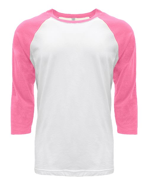 Unisex CVC Three-Quarter Sleeve Raglan T-Shirt