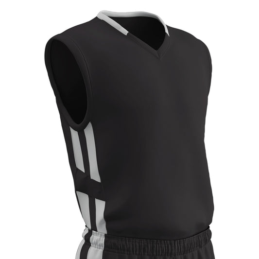 Muscle DRI-GEAR® Basketball Jersey - BLACKWHITE