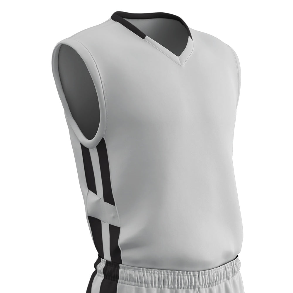 Muscle DRI-GEAR® Basketball Jersey - WHITEBLACK