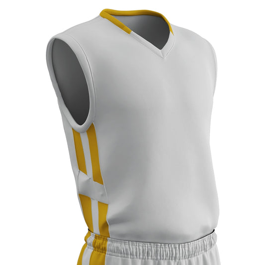 Muscle DRI-GEAR® Basketball Jersey - WHITEGOLD