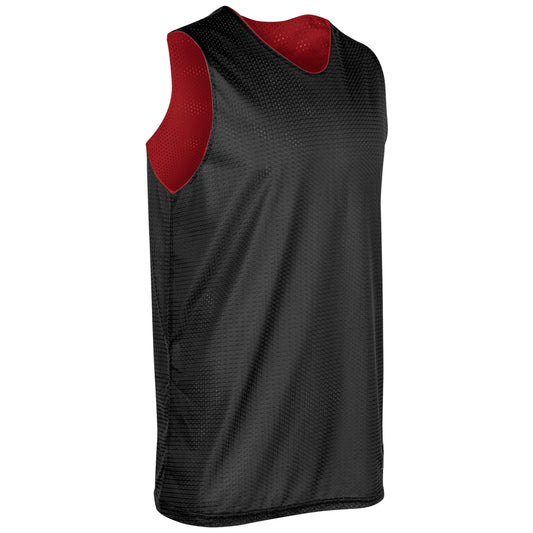 Polyester Reversible Basketball Jersey - Adult - BLACKSCARLET