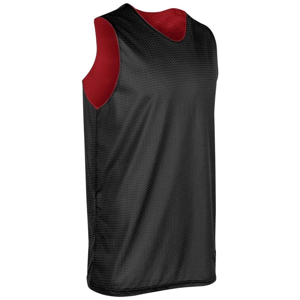 Polyester Reversible Basketball Jersey - Adult - BLACKSCARLET