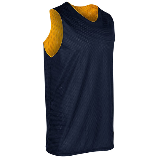 Polyester Reversible Basketball Jersey - Adult - NAVYGOLD