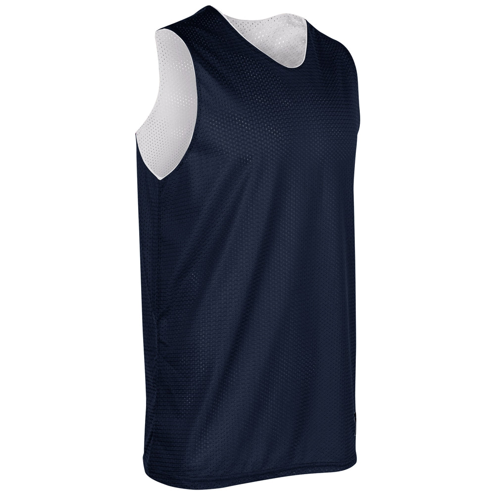 Polyester Reversible Basketball Jersey - Adult - NAVYWHITE