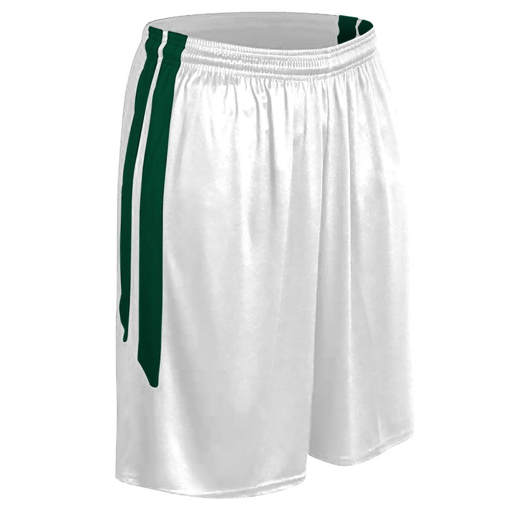 DRI-GEAR® Muscle Basketball Short - WHITEFORESTGREEN
