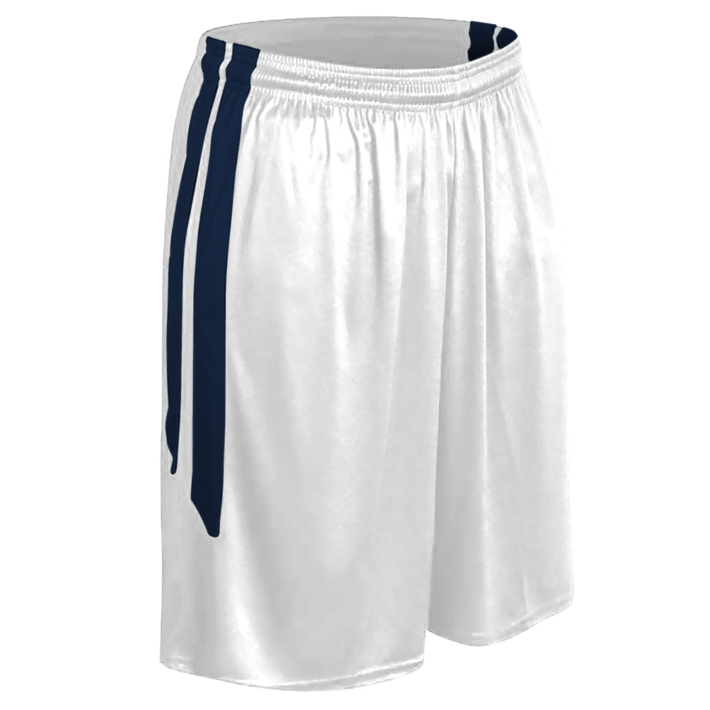 DRI-GEAR® Muscle Basketball Short - WHITENAVY