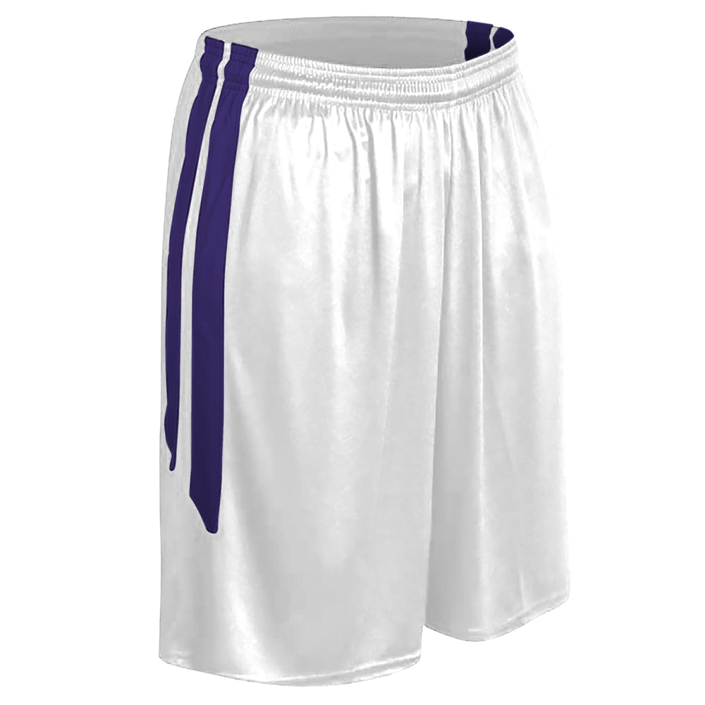 DRI-GEAR® Muscle Basketball Short - WHITEPURPLE