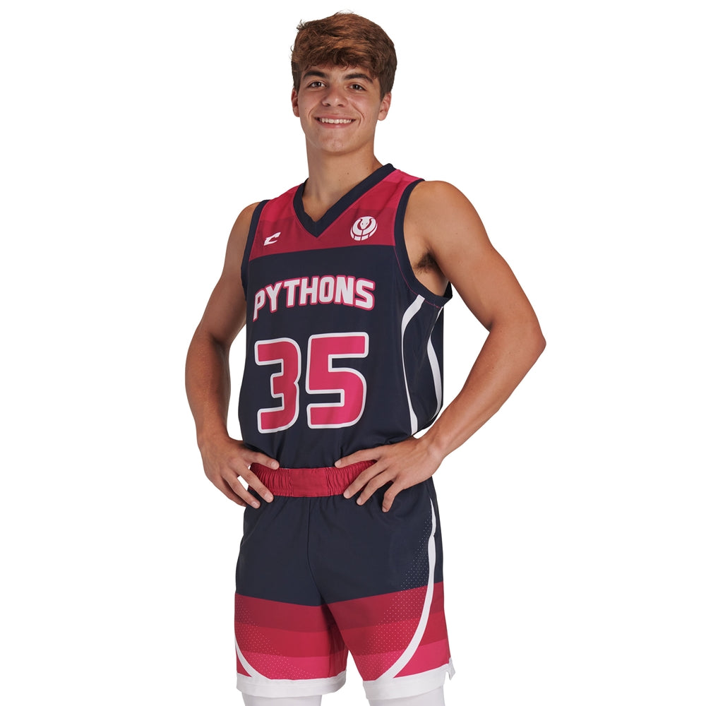 JUICE Fitted Stretch Woven Basketball Jersey