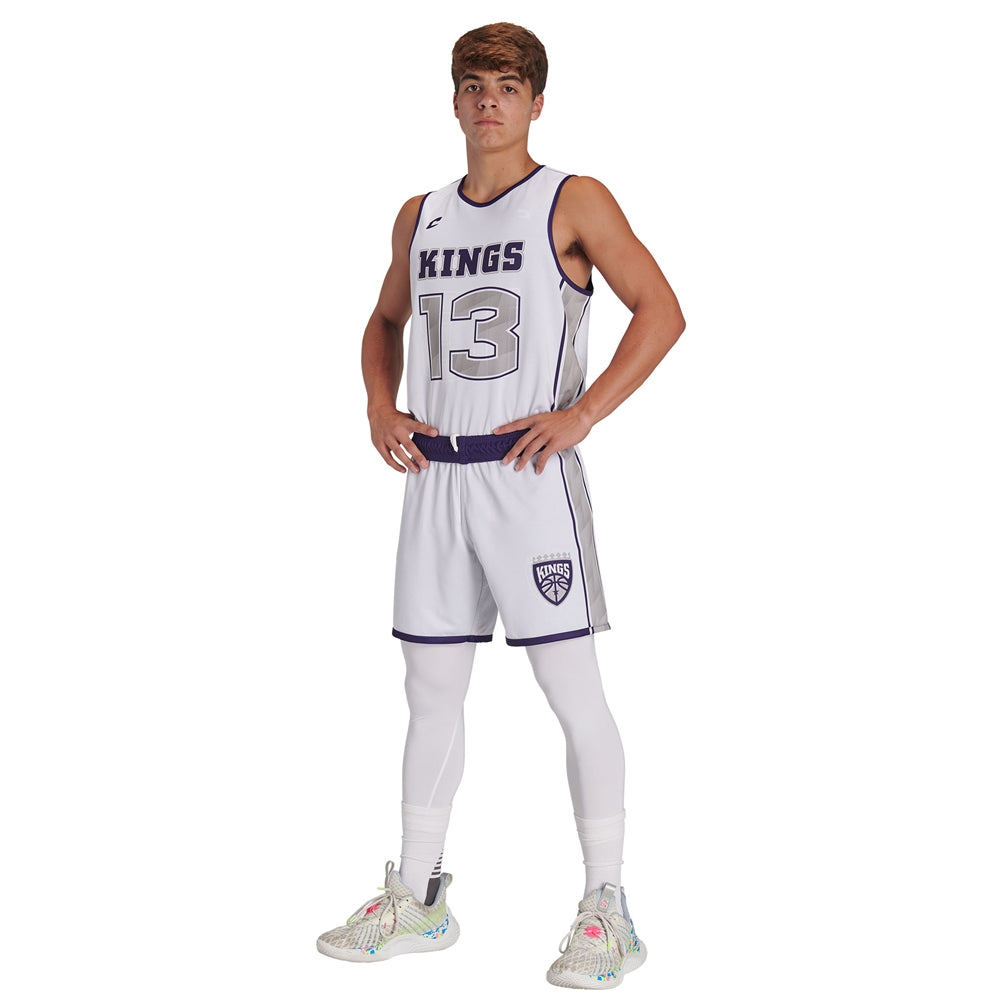 JUICE Single-Ply Reversible Basketball 7\" Short