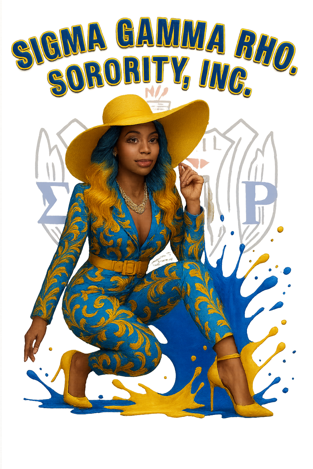 Sigma Gamma Rho Sorority Short Sleeve Elegant T-Shirt