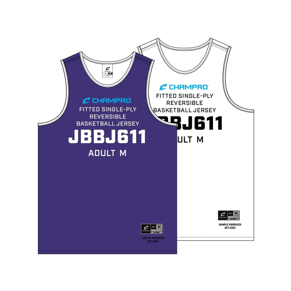 SIZE KIT Juice Fitted Single-Ply Reversible Basketball Jersey