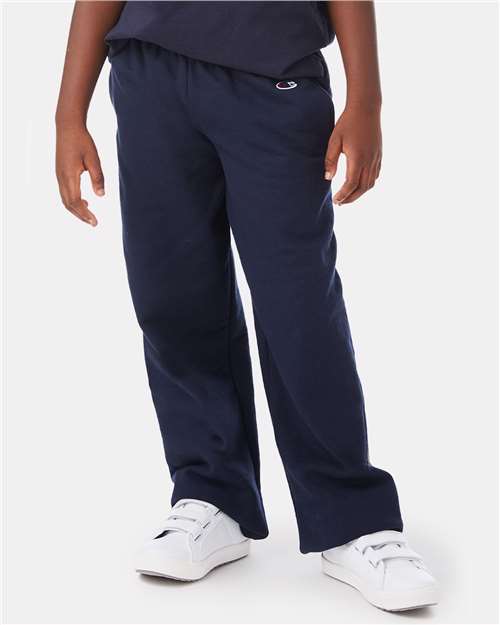 Youth Powerblend® Open-Bottom Sweatpants with Pockets