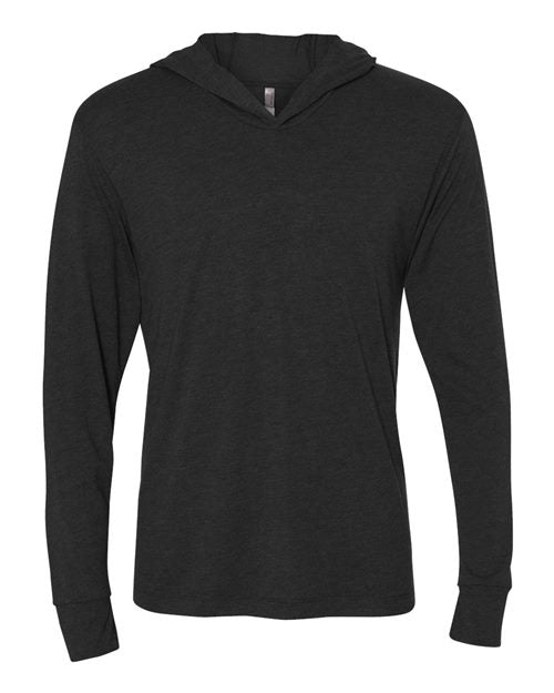 Unisex Triblend Hooded Long Sleeve Pullover T-Shirt
