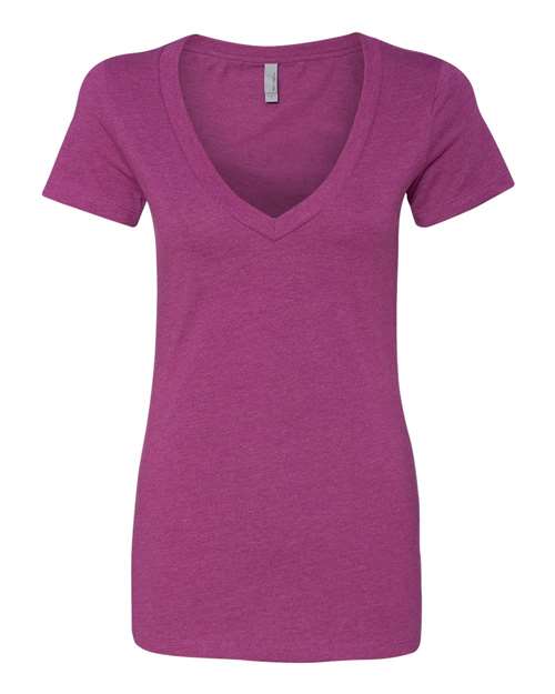 Women’s CVC Deep V-Neck T-Shirt