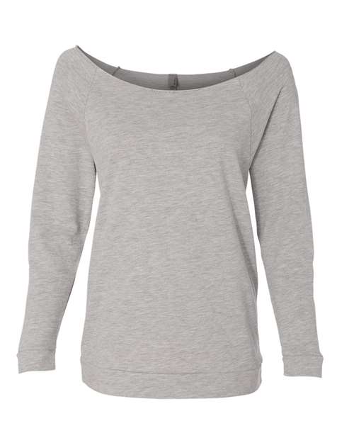 Women's Terry Raw Edge Three-Quarter Sleeve Raglan