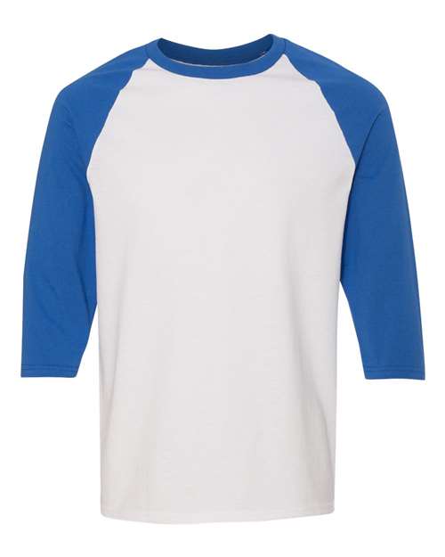 Unisex Heavy Cotton™ Raglan Three-Quarter Sleeve T-Shirt