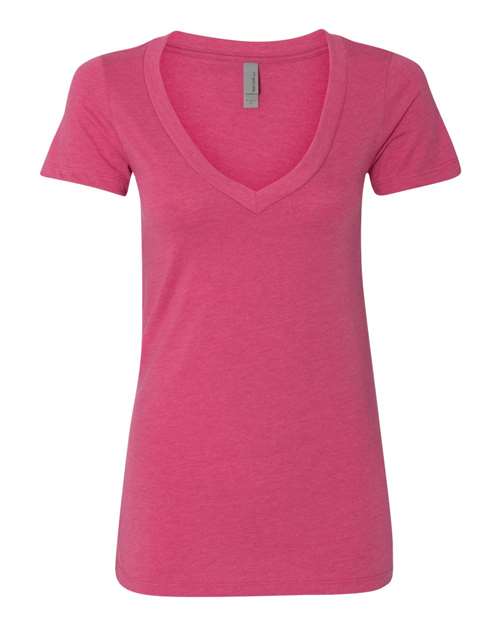 Women’s CVC Deep V-Neck T-Shirt