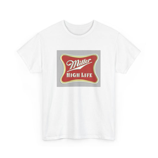 Vintage Miller High Life Unisex Cotton Tee - Classic Beer Logo Shirt
