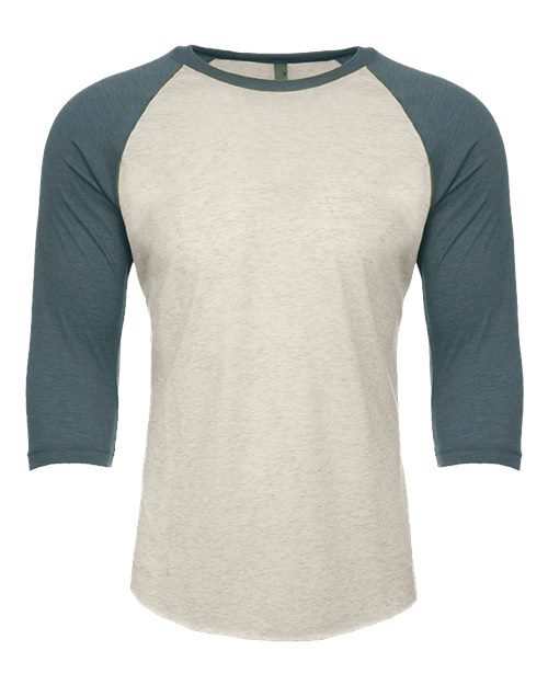Unisex CVC Three-Quarter Sleeve Raglan T-Shirt