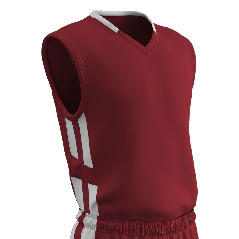 Muscle DRI-GEAR® Basketball Jersey - CARDINALWHITE