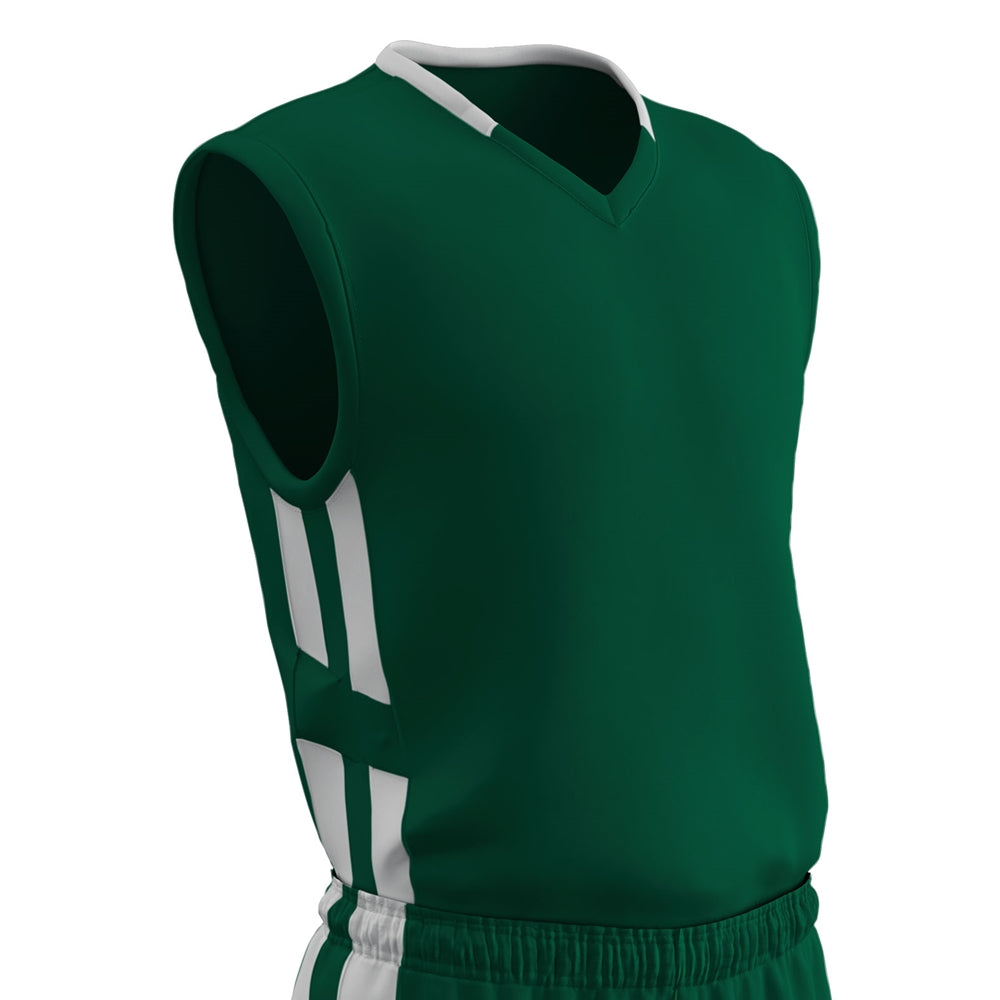 Muscle DRI-GEAR® Basketball Jersey - FORESTGREENWHITE