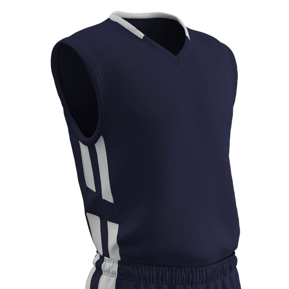 Muscle DRI-GEAR® Basketball Jersey - NAVYWHITE