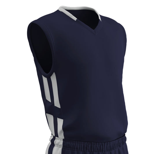 Muscle DRI-GEAR® Basketball Jersey - NAVYWHITE
