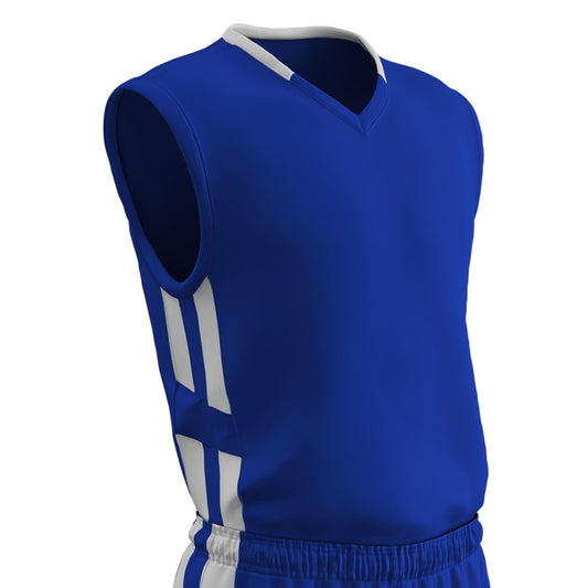 Muscle DRI-GEAR® Basketball Jersey - ROYALWHITE