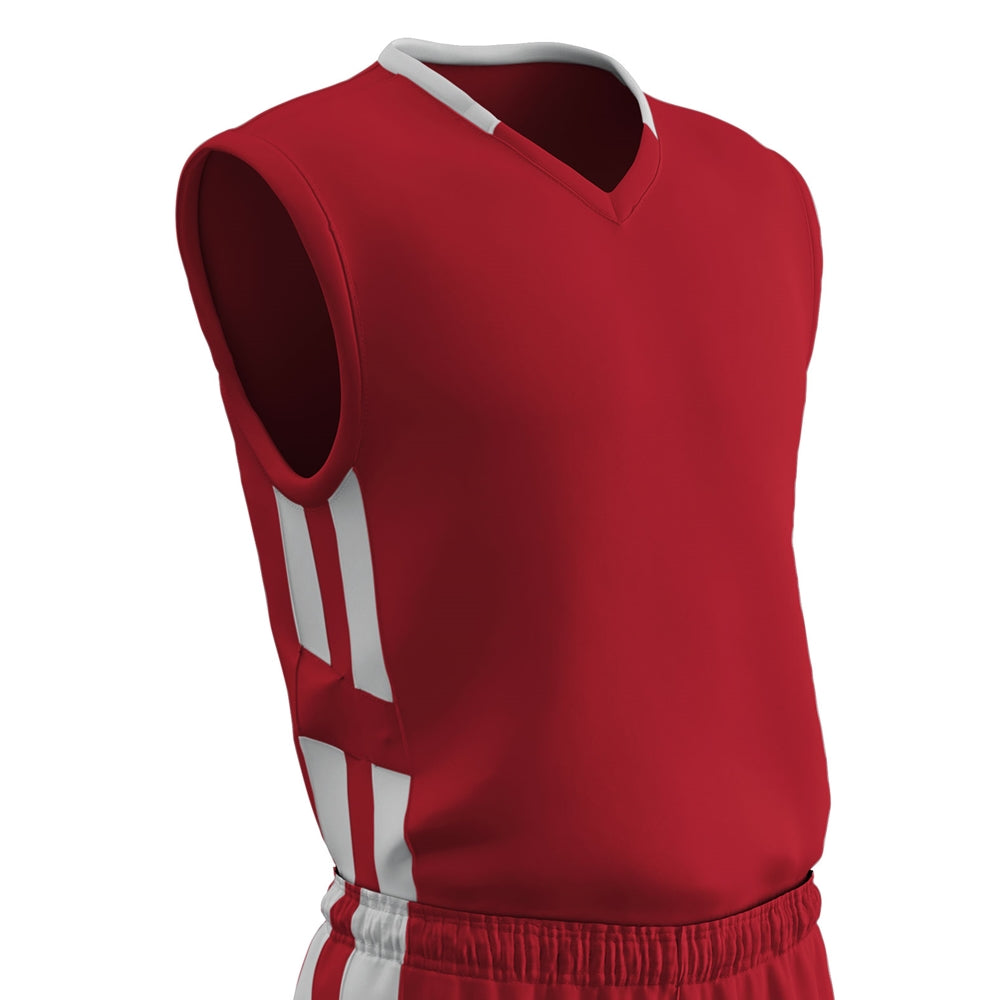 Muscle DRI-GEAR® Basketball Jersey - SCARLETWHITE