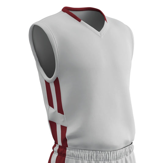 Muscle DRI-GEAR® Basketball Jersey - WHITECARDINAL