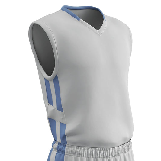 Muscle DRI-GEAR® Basketball Jersey - WHITELIGHTBLUE