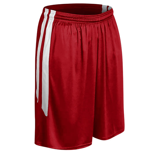 DRI-GEAR® Muscle Basketball Short - SCARLETWHITE