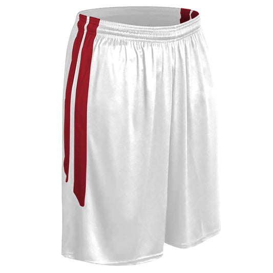 DRI-GEAR® Muscle Basketball Short - WHITESCARLET