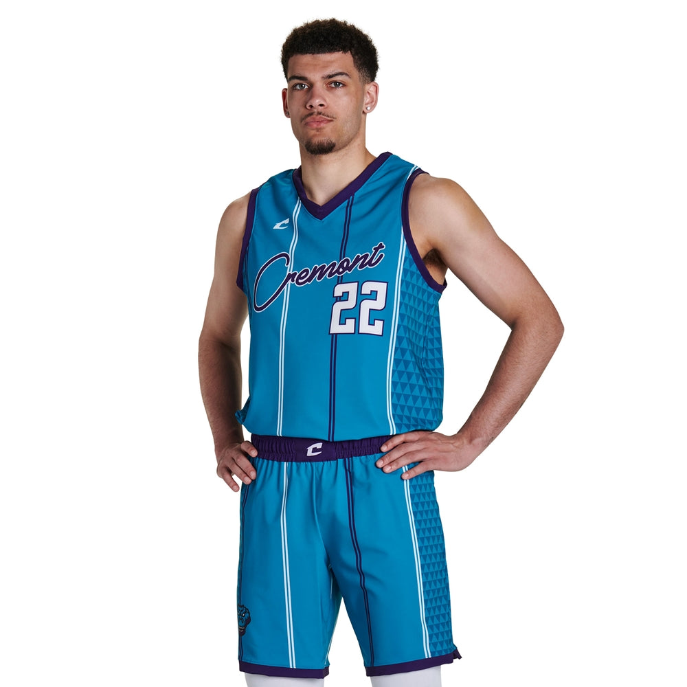 JUICE Loose Fit Stretch Woven Basketball Jersey