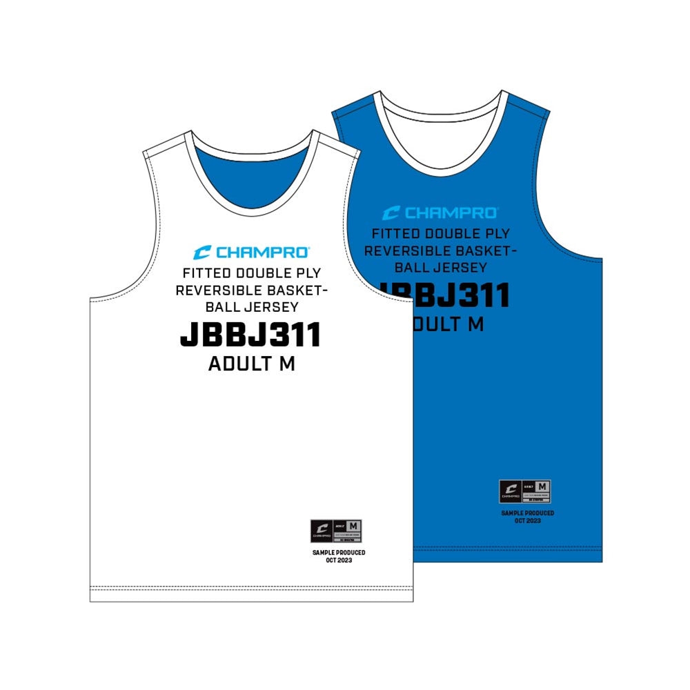 SIZE KIT Juice Fitted Double Ply Reversible Basketball Jersey